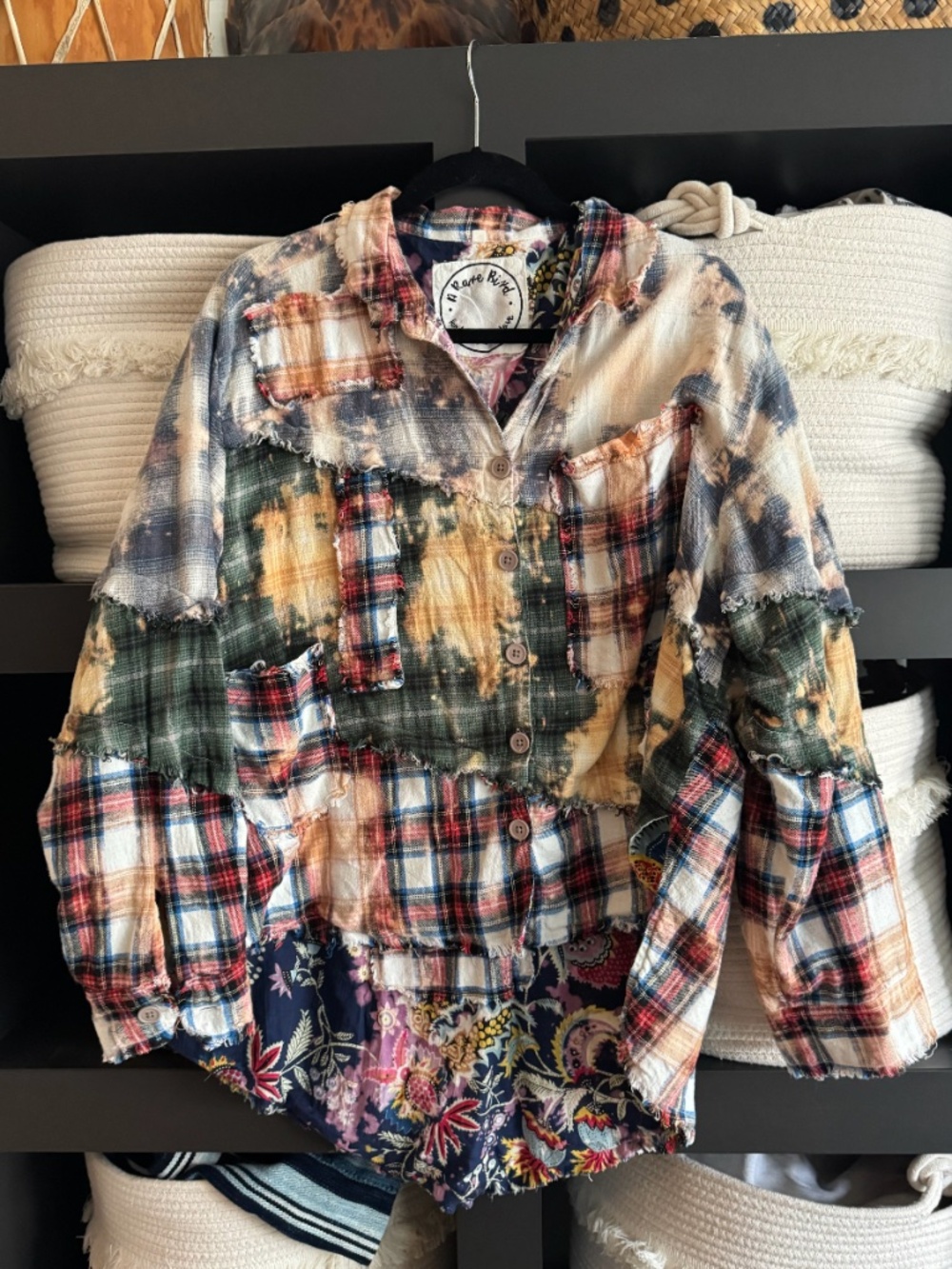 A Rare Bird Patchwork Flannel
